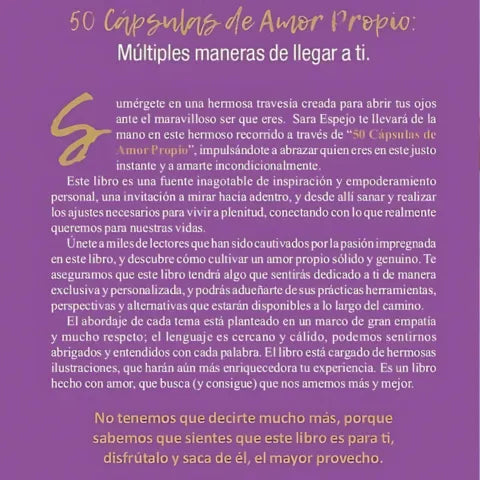 LIBRO 50 CAPSULAS DE AMOR PROPIO