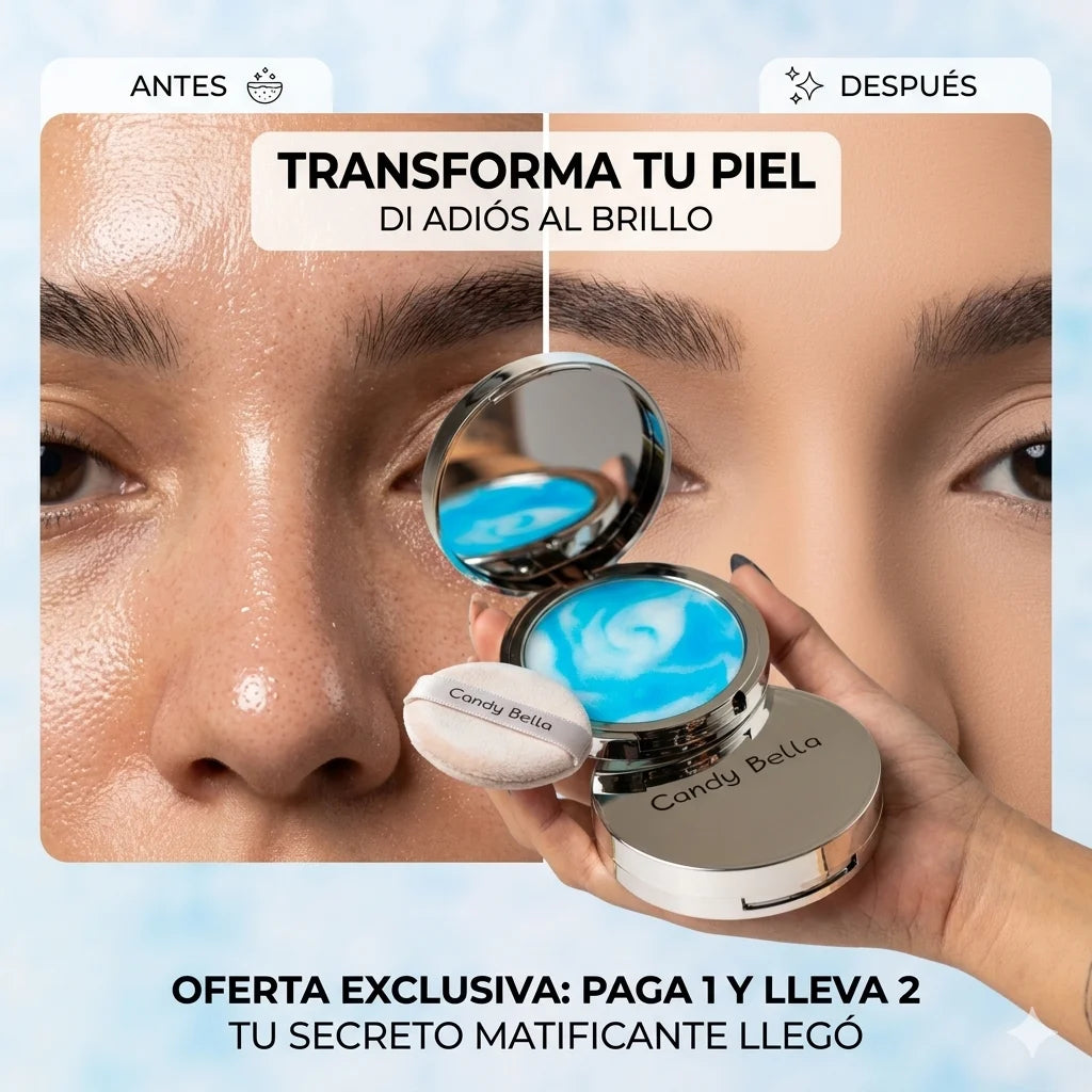 PAGA 1 LLEVA 2 - Polvo Control Brillo | Piel Mate Instantánea