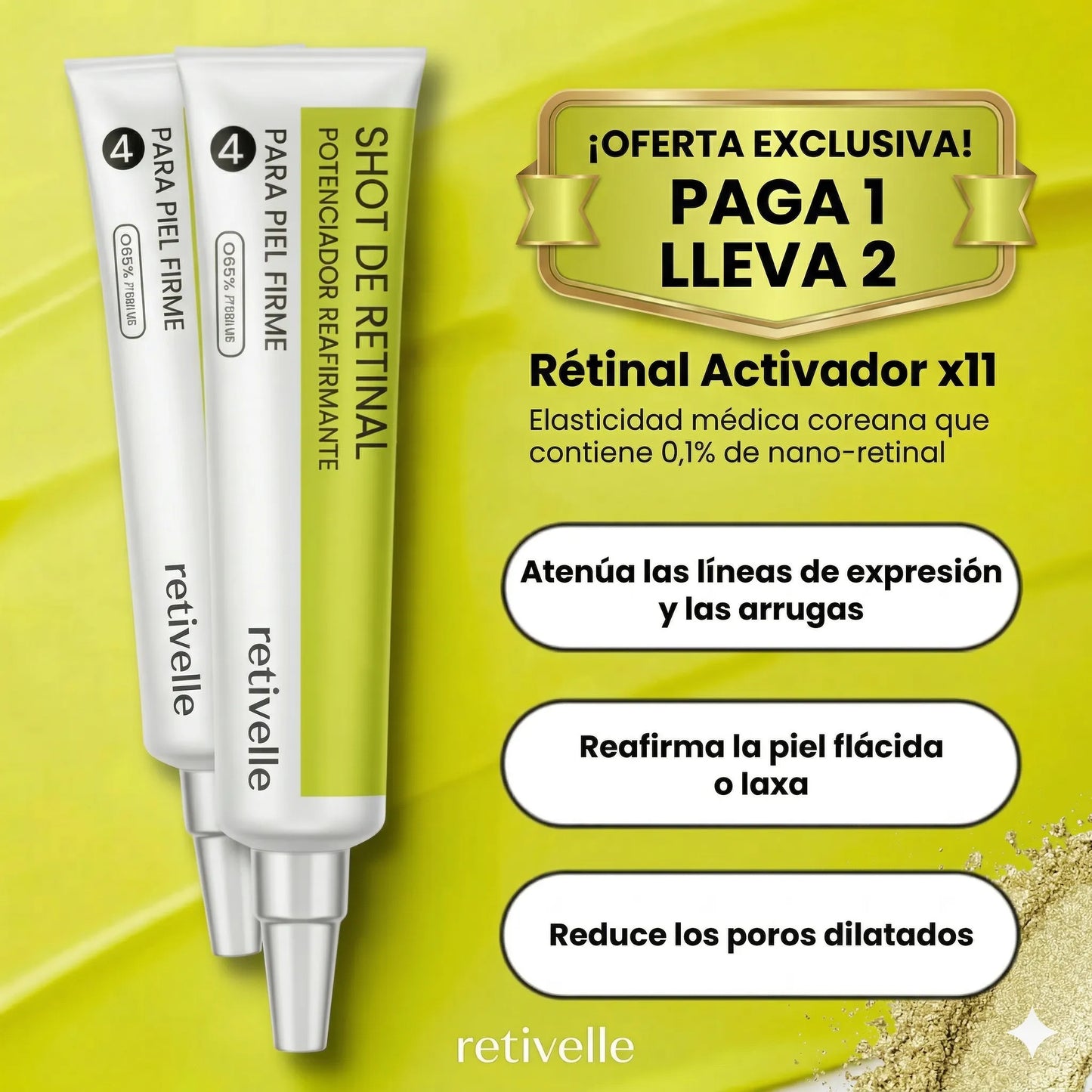PAGA 1 LLEVA 2 | Retinal Shot - Sérum de Retinol Coreano