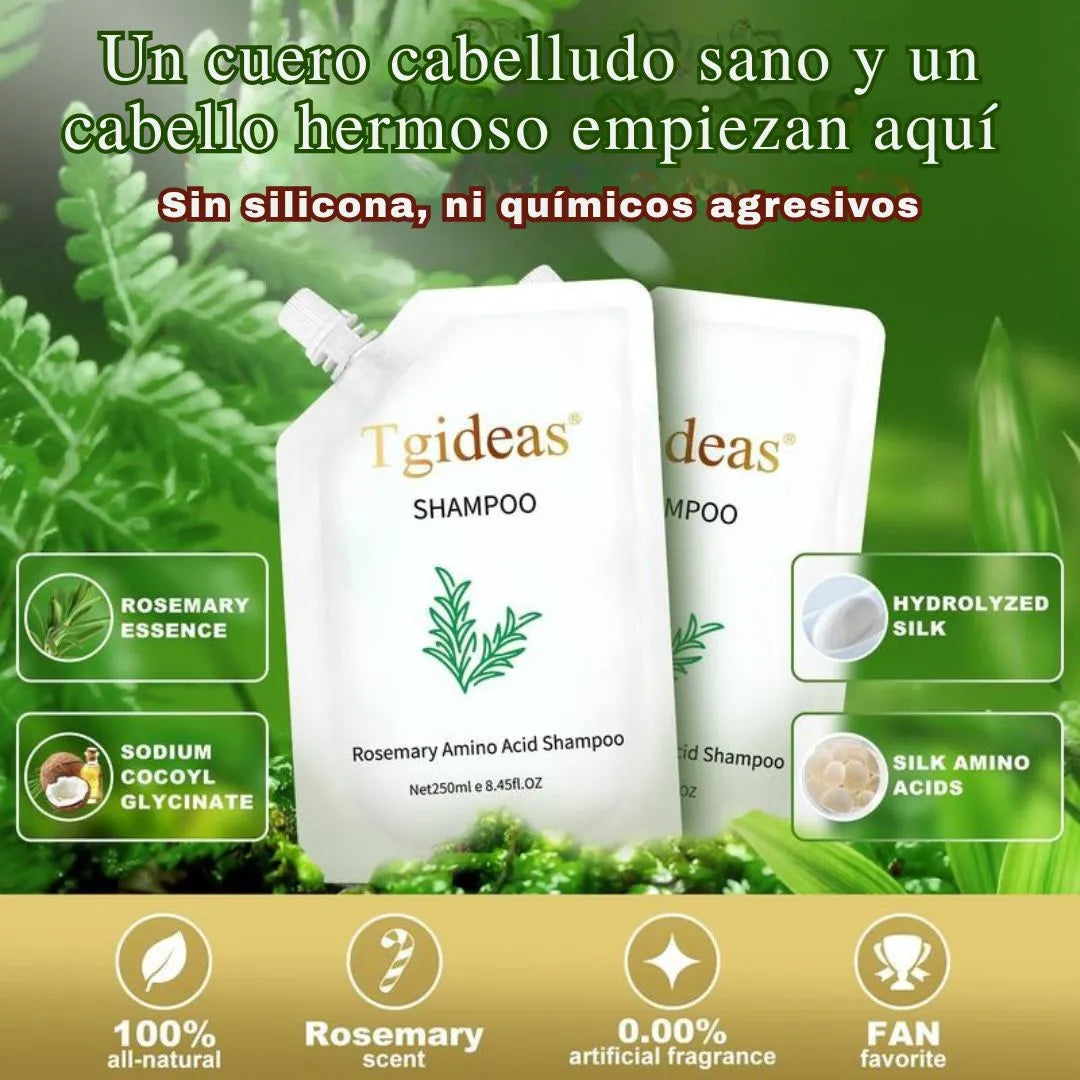 Shampoo Tgideas | menos caída, más fuerza y brillo
