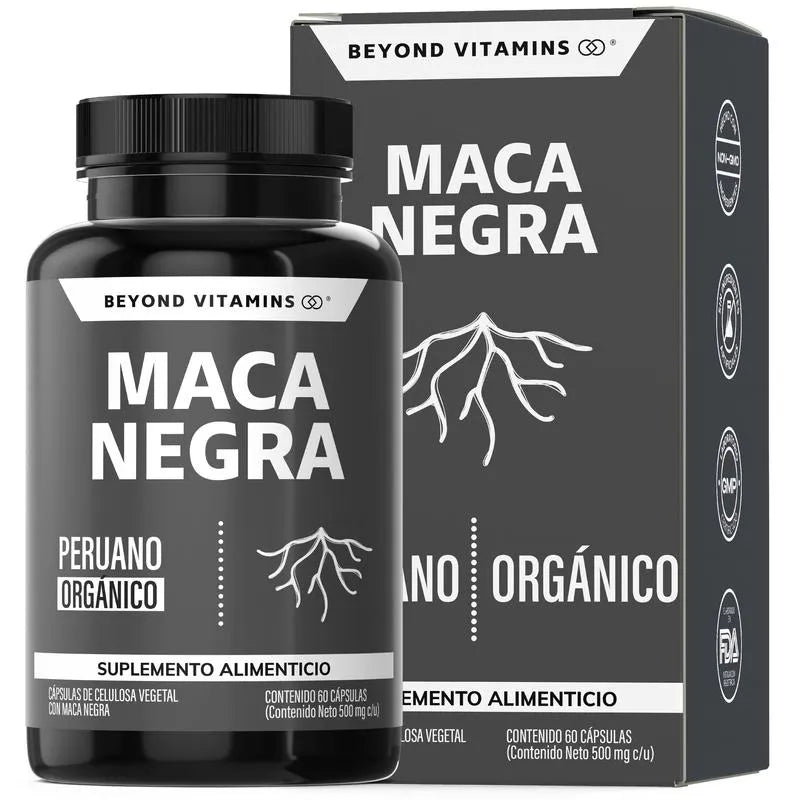 MACA NEGRA PERUANA | VITALIDAD MASCULINA NATURAL