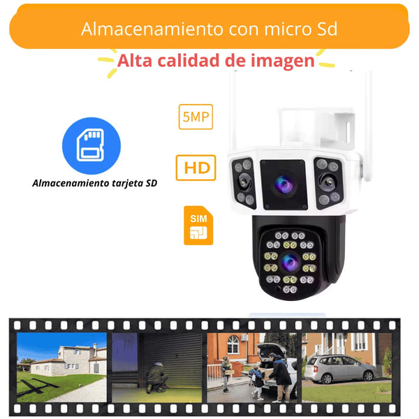 Cámara de Seguridad 4G sin necesidad de wifi