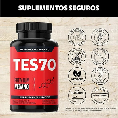 TES70 HOMBRES | AUMENTA TESTOSTERONA NATURALMENTE