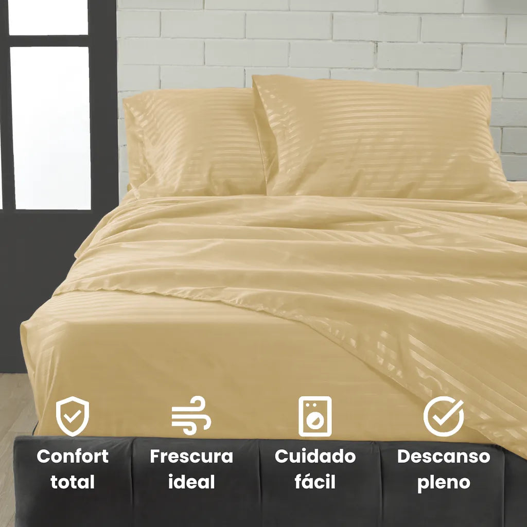 PAGA 1 LLEVA 2 | JUEGO DE SABANAS 4 PIEZAS | TELA PREMIUM