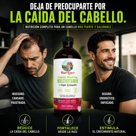 Multivitamínico + Crecimiento del Cabello para Hombres Mary Ruth´s