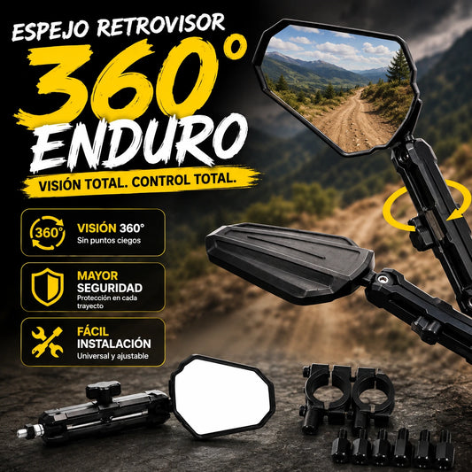 Espejo Retrovisor 360° Enduro