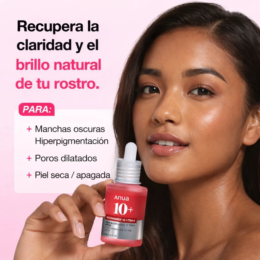 Serum Corrector de Manchas Oscuras Anua 10+| Piel Uniforme y Radiante