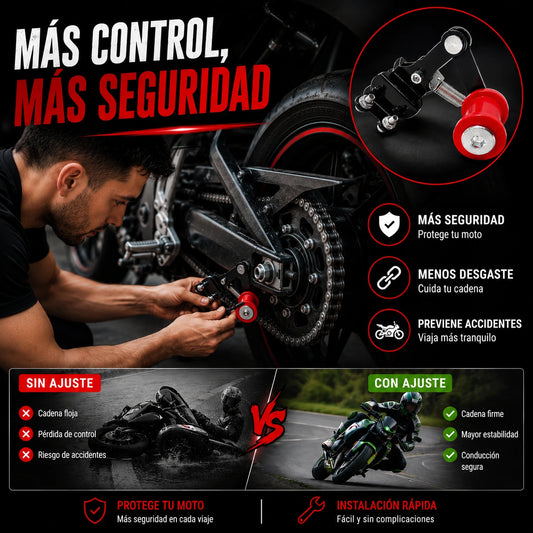 Tensor Ajustador para Cadena de Moto