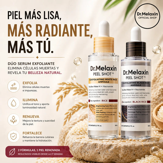 Dúo Serum Exfoliante 60ml | Elimina Células Muertas y Revela tu Belleza Natural.