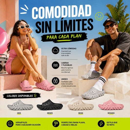 Crocs Echo Slide | Comodidad Absoluta.