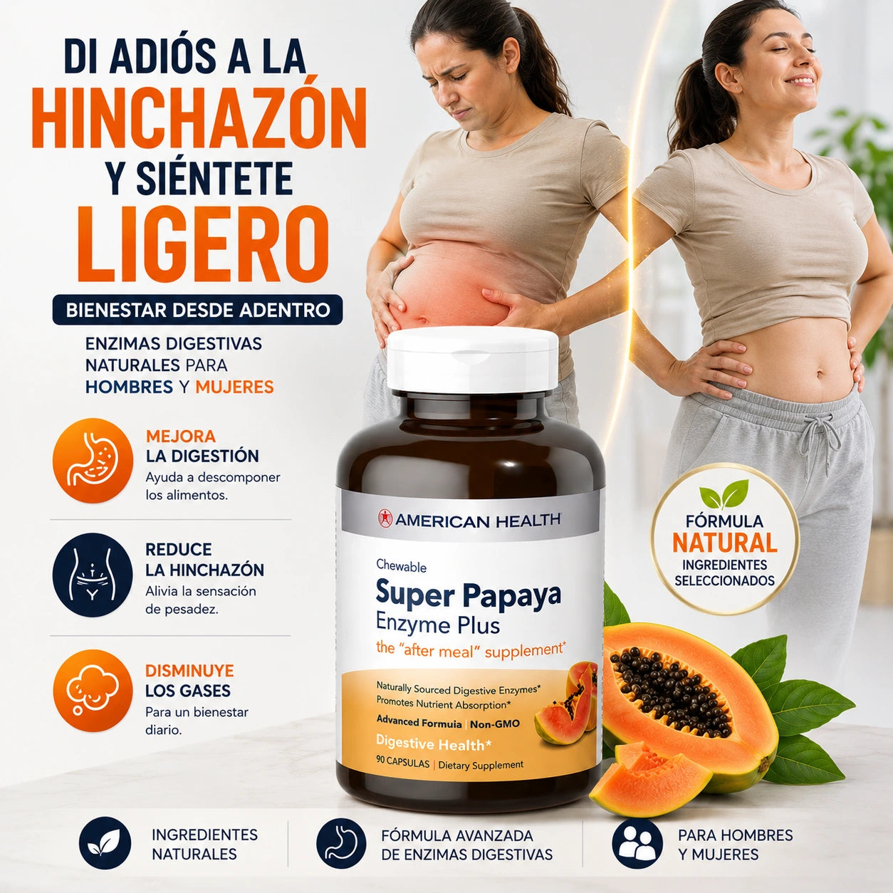 Super Papaya Enzyme Plus | 90 Cápsulas