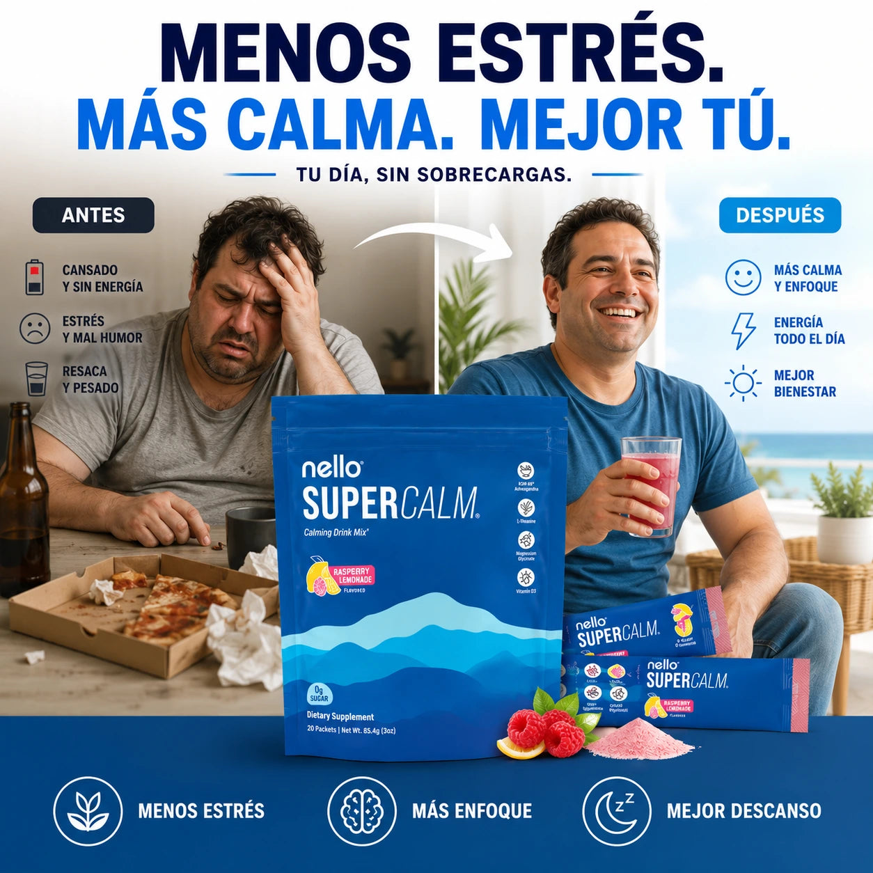 Nello Super Calm | Apaga el Estrés y Recupera tu Energía.
