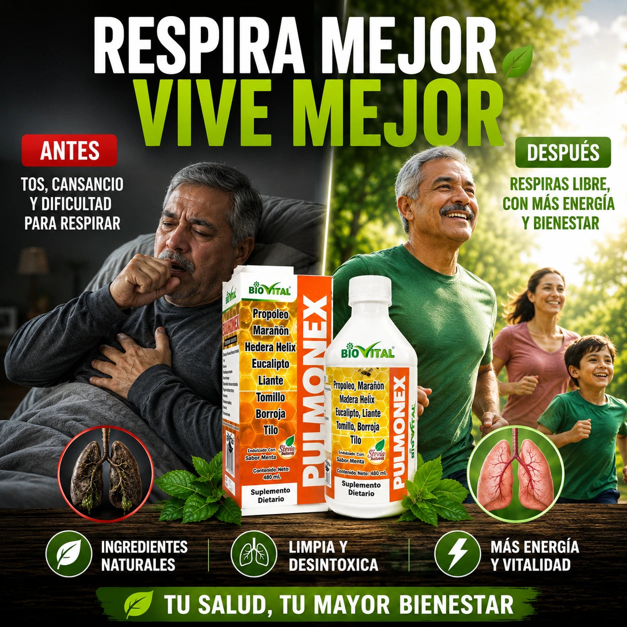 Pulmonex 400 ml | Despeja tus Vías Respiratorias