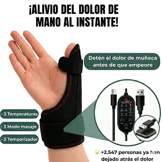 Muñequera con Masaje Térmico Recargable