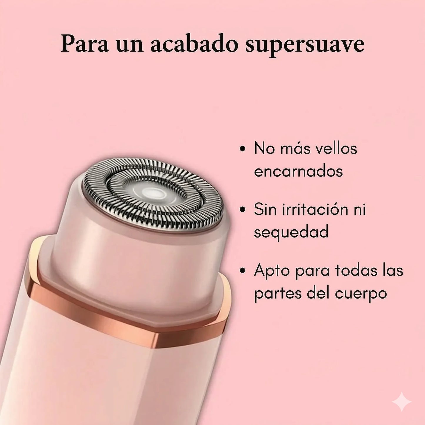 Rasuradora Depiladora 2 en 1: Piel suave y sin irritación en minutos.