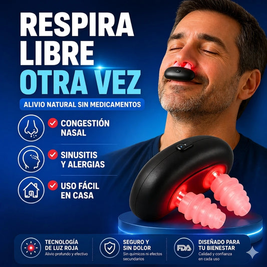 Dispositivo de Terapia Nasal luz Roja | Vuelve a Respirar con Libertad