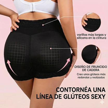 PAGA 1 LLEVA 2 | Panty Control Abdomen y Levanta Cola | Talle Alto con banda de silicona antideslizante