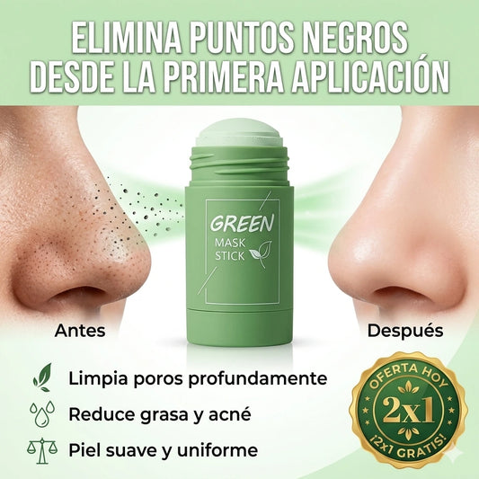 Paga 1 Lleva 2 | Mascarilla Verde en Barra Roll-On