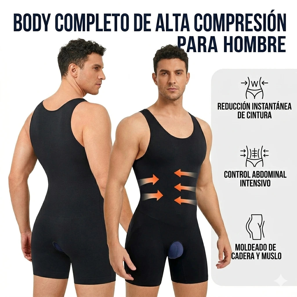 Body Moldeador de Compresión de Cuerpo Completo para Hombre