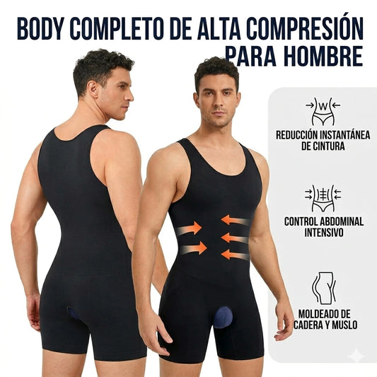 Body Moldeador de Compresión de Cuerpo Completo para Hombre