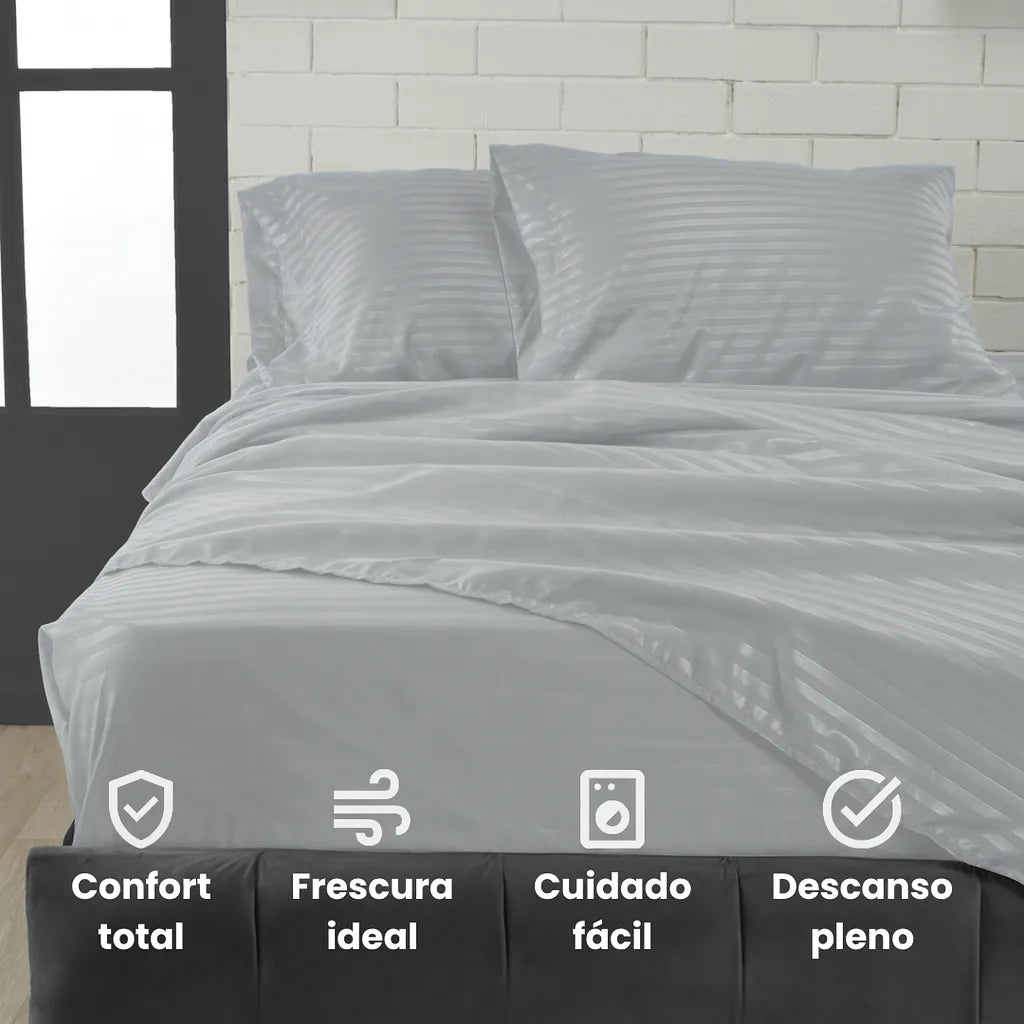 PAGA 1 LLEVA 2 | JUEGO DE SABANAS 4 PIEZAS | TELA PREMIUM