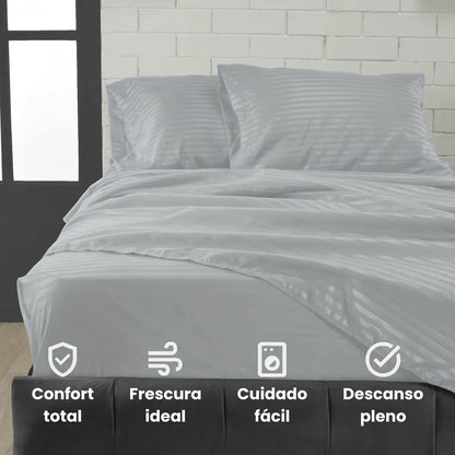 PAGA 1 LLEVA 2 | JUEGO DE SABANAS 4 PIEZAS | TELA PREMIUM