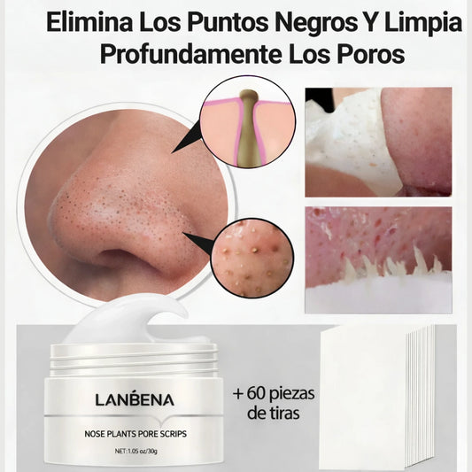 Mascarilla Facial para Puntos Negros + 60 Tiras | Recupera la Suavidad de tu Rostro