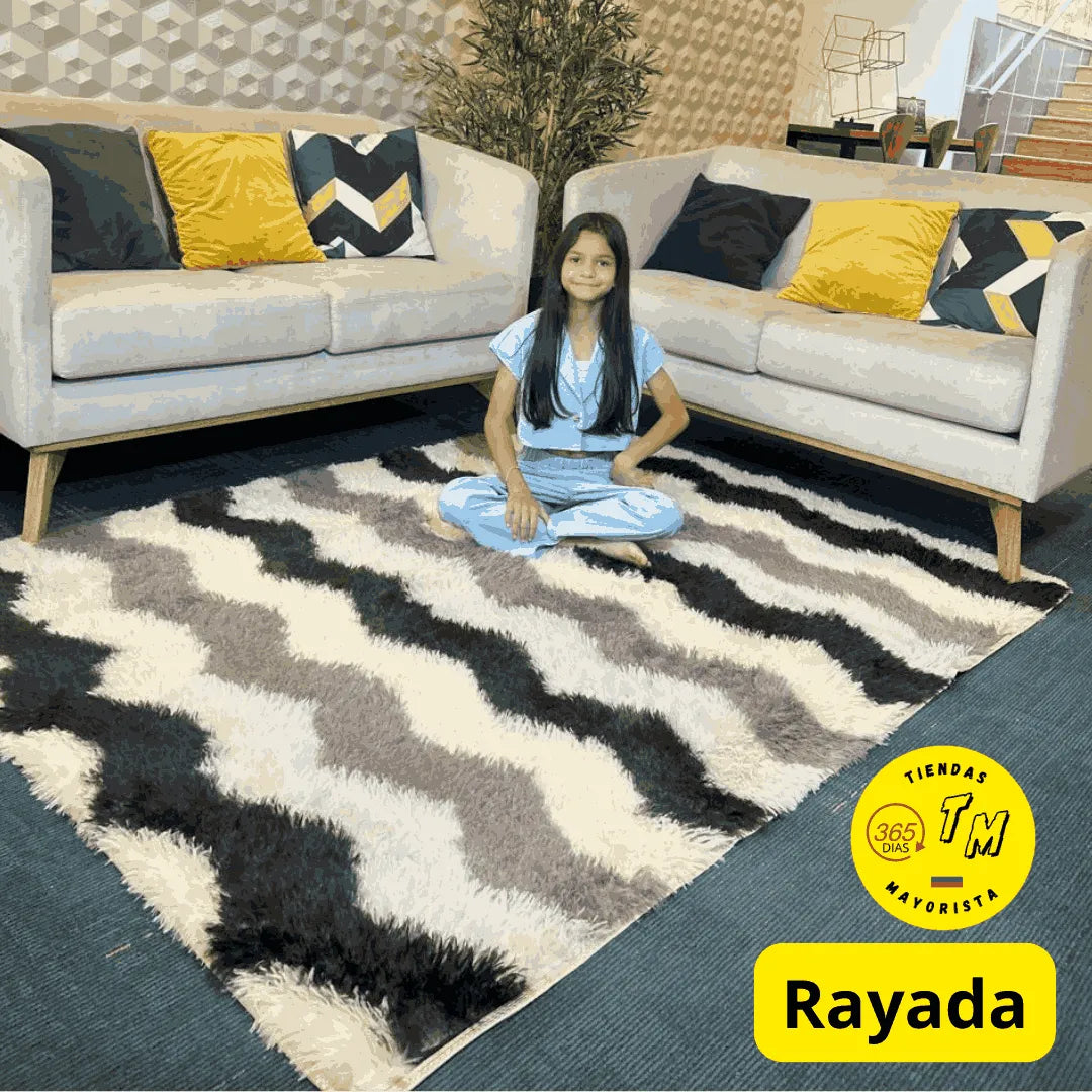 ALFOMBRA PELUDA 1,50 X 2 METROS PREMIUM