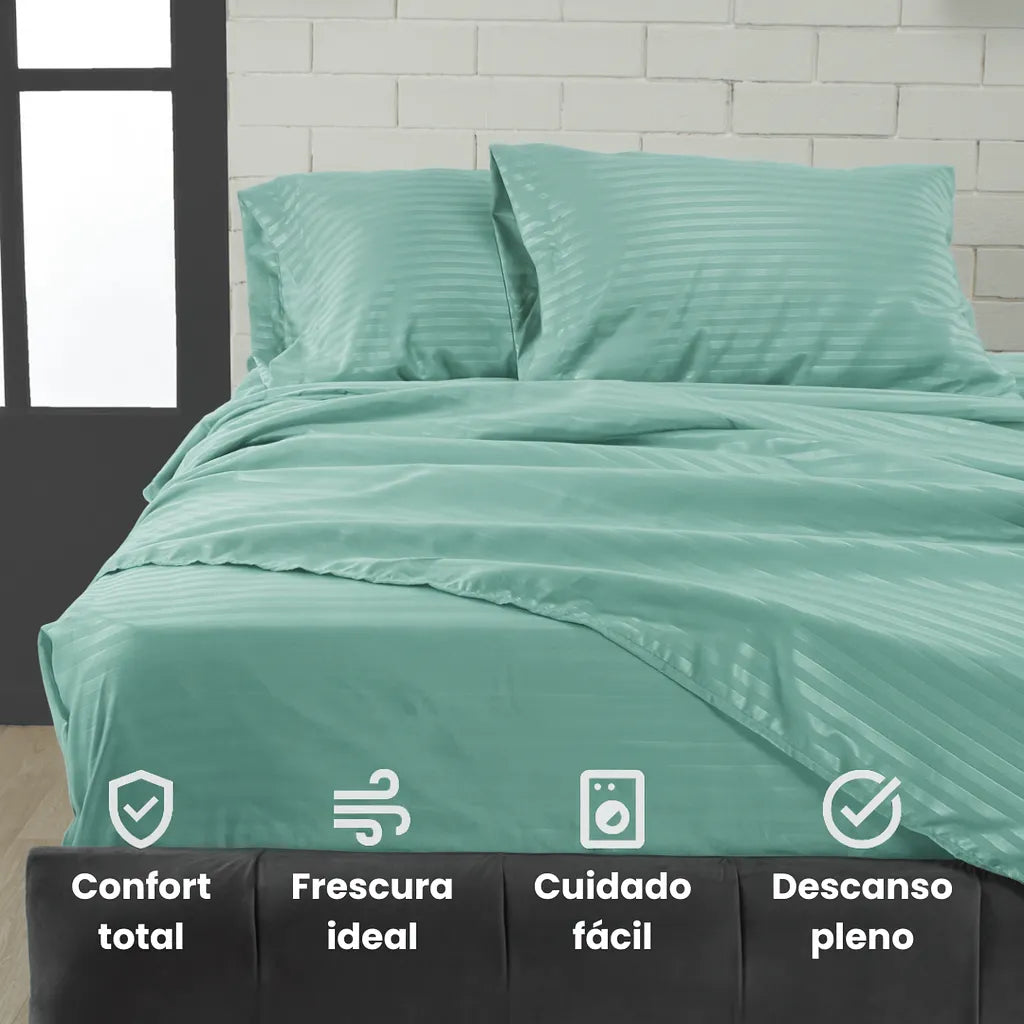 PAGA 1 LLEVA 2 | JUEGO DE SABANAS 4 PIEZAS | TELA PREMIUM