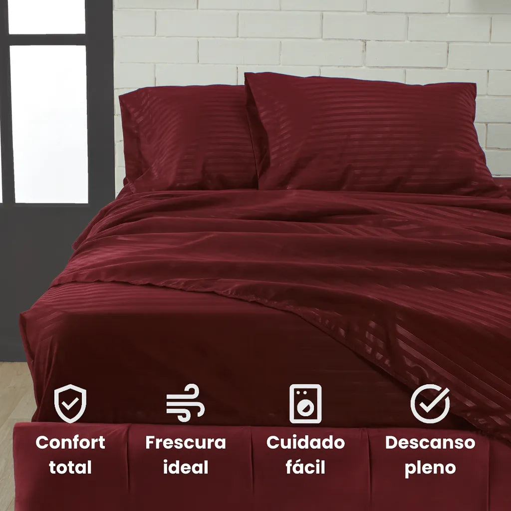 PAGA 1 LLEVA 2 | JUEGO DE SABANAS 4 PIEZAS | TELA PREMIUM