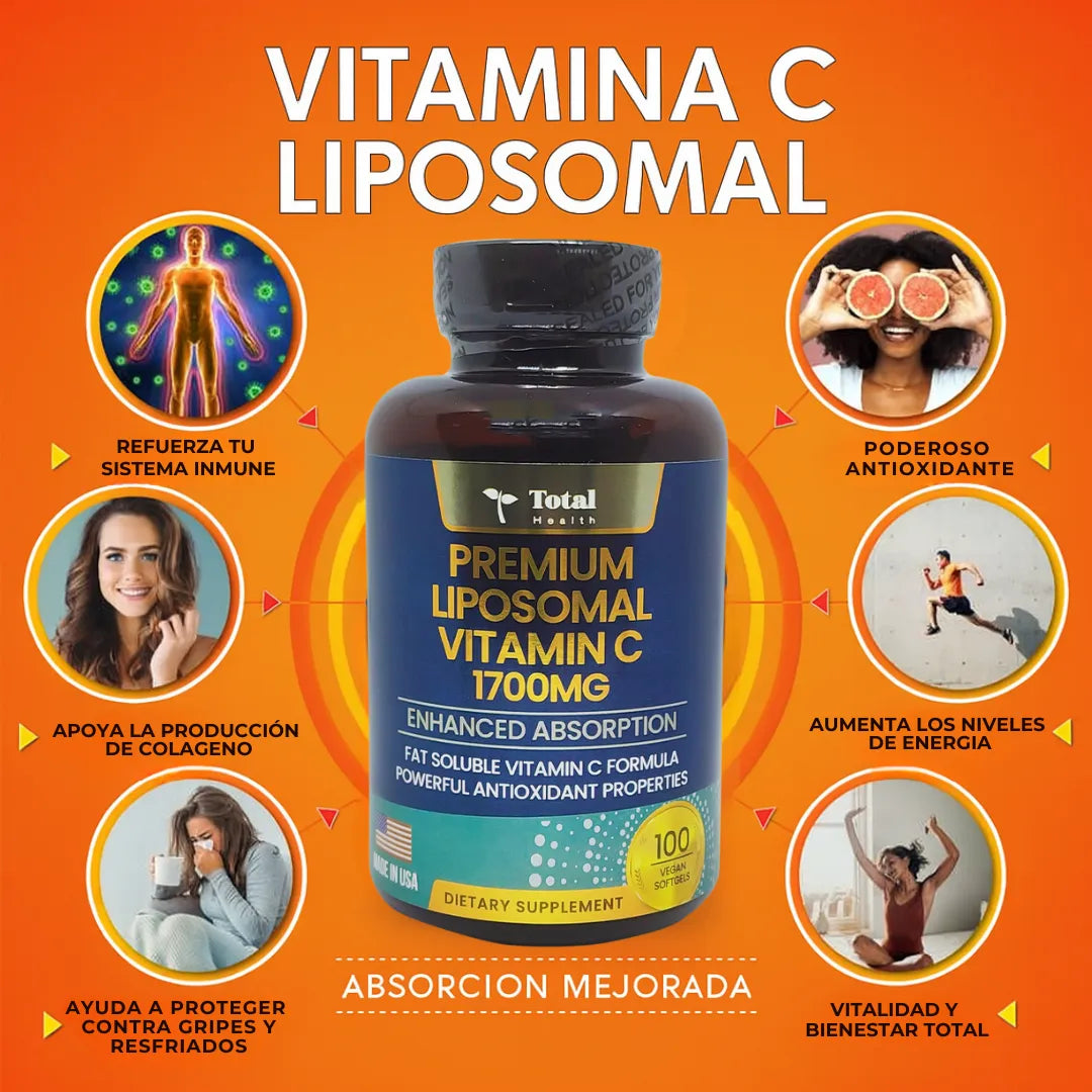 Paga 1 Lleva 2 | Vitamina C Liposomal Premium | Made in USA 🇺🇸
