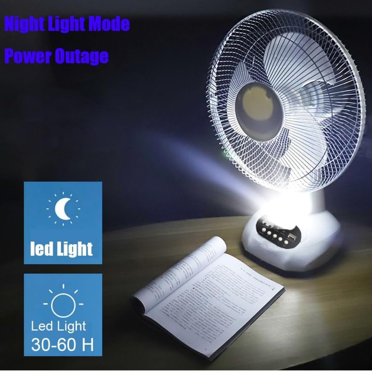 Ventilador Solar de 12'' – Frescura Ecológica sin Conexión Eléctrica