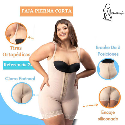 Faja Media Pierna + Obsequio: Top Acanalado y Medias de Compresión