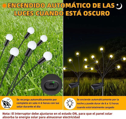 Lámpara Solar, Luciérnagas para tu Jardín (12 und )