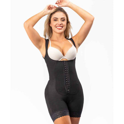 Faja Media Pierna + Obsequio: Top Acanalado y Medias de Compresión