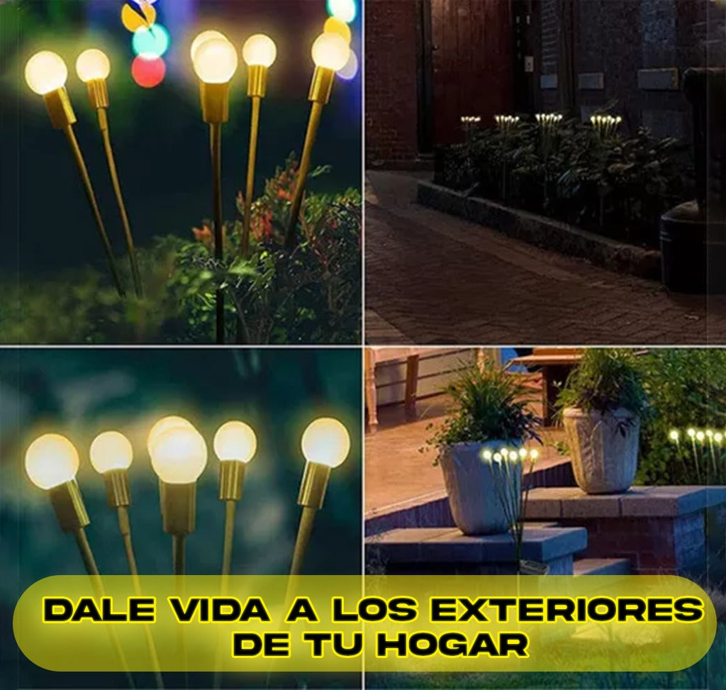 Lámpara Solar, Luciérnagas para tu Jardín (12 und )