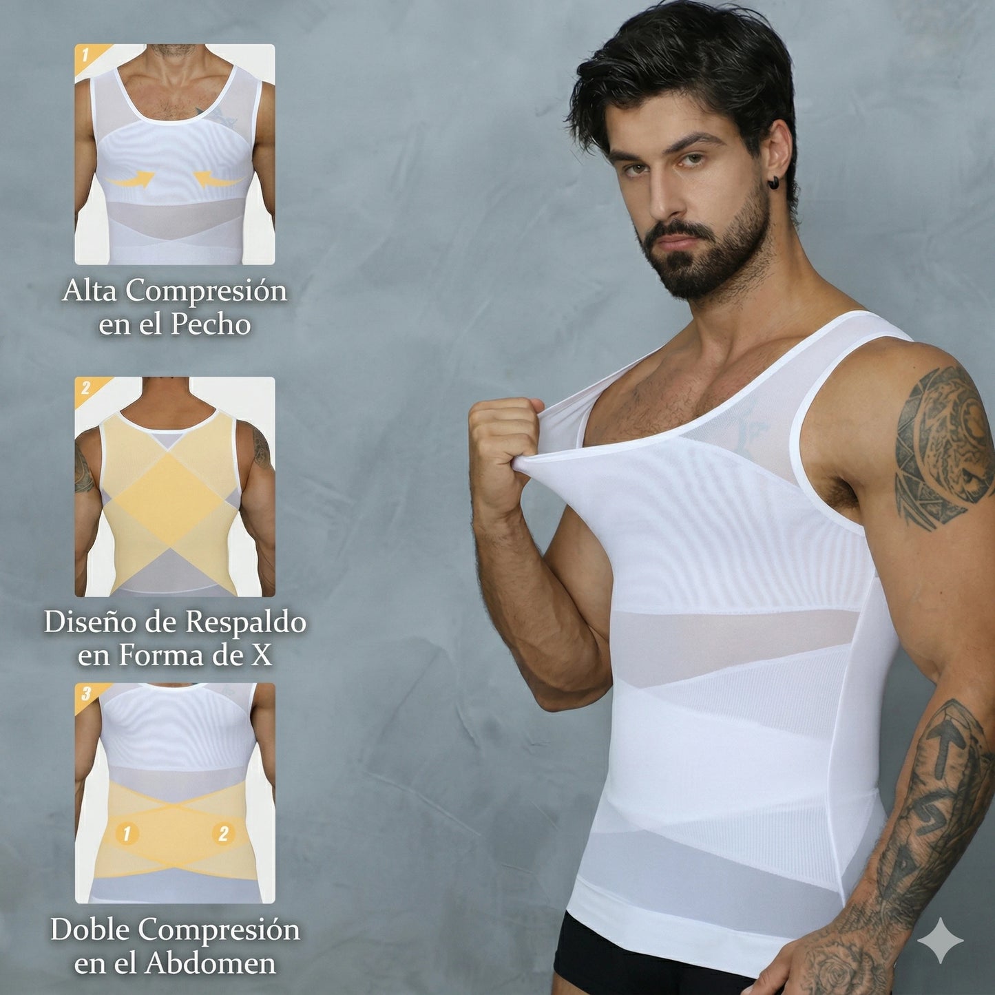 Camisilla de Compresión para Hombres | Control Total en Abdomen